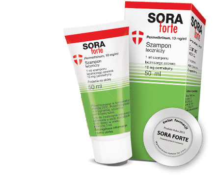 SORA FORTE UK Szampon leczniczy - 50 ml - Na Wszy , Wszawica od 3 lat, UK apteka , UK sklep online