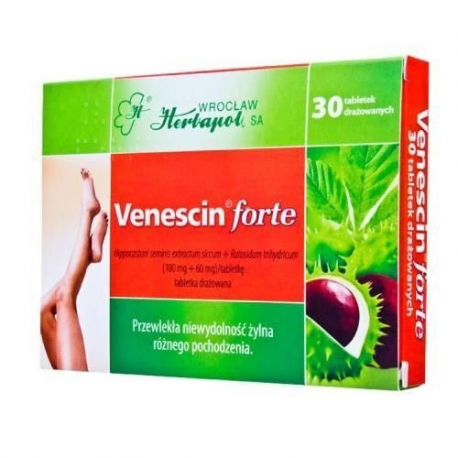 VENESCIN FORTE UK, 30 tabletek, POLSKA APTEKA W UK Edit alt text