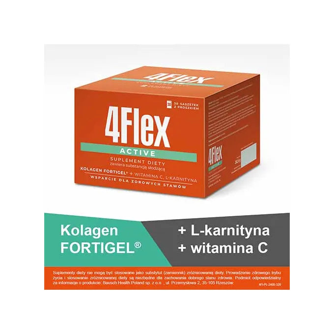 4FLEX ACTIVE sport, KOLAGEN, 30 SASZETEK.