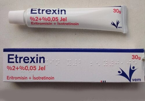 ETREXIN, Erytromycyna, Izotretynoina 30g żel na trądzik