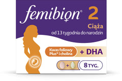 FEMIBION 2 CIĄŻA, 13-40 tydzień, 104 TABLETKI