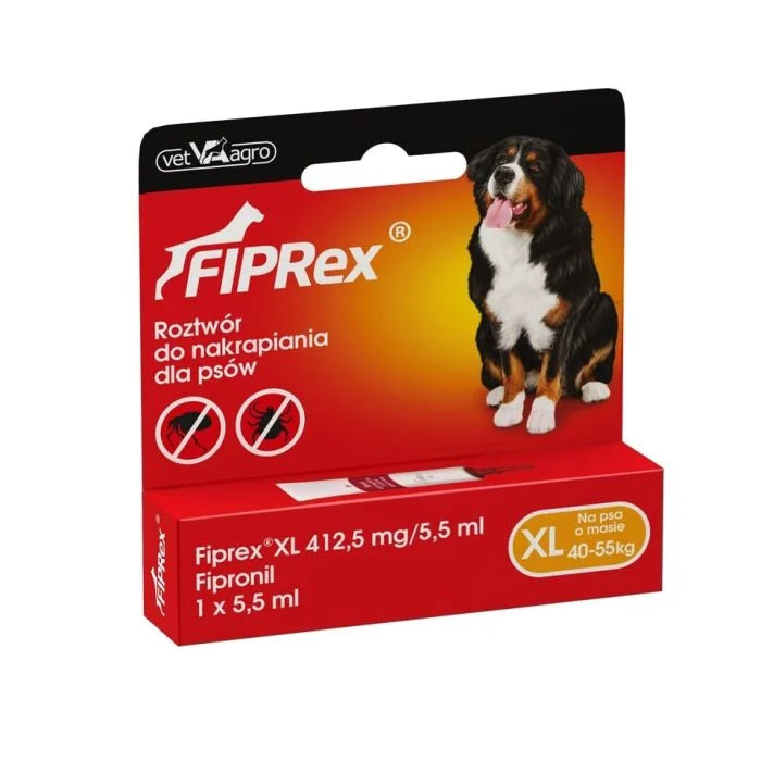FIPREX XL-spot on - roztwórna na kleszcze, pchły i wszy / Dla Psów 40-60kg