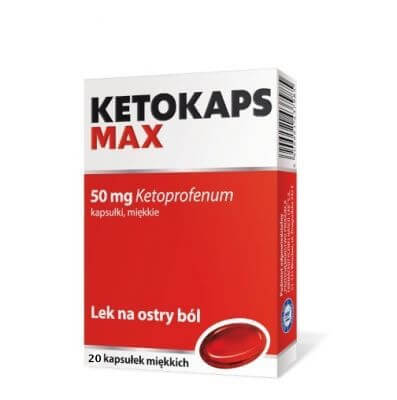 ketonal w kapsułkach  na ostry ból, apteka w uk