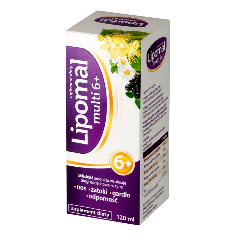 Aflofarm, Lipomal multi 6+, płyn, 120 ml ODPORNOŚĆ