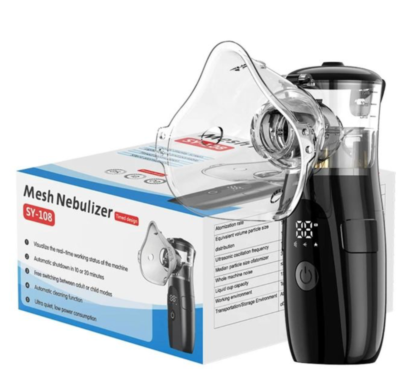 Nebulizator, Inhalator dla dzieci i dorosłych , akumulatorowy