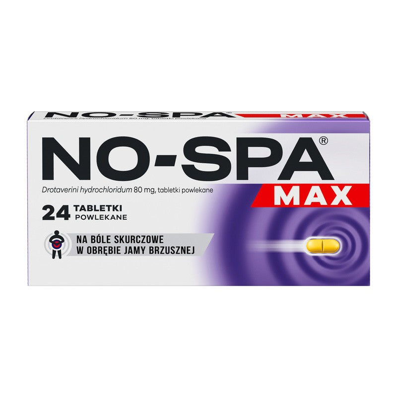 No-spa Max 24tab UK apteka - Bóle miesiączkowe, drotaweryna UK