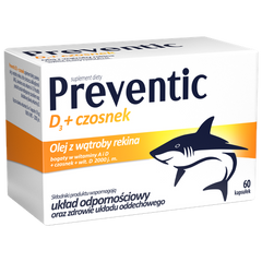 PREVENTIC UK D3 , WYSOKIEJ JAKOŚCI OLEJ Z WĄTROBY REKINA, POLSKA APTEKA W UK