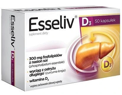 ESSELIV D3,  50 kapsułek , Wątroba