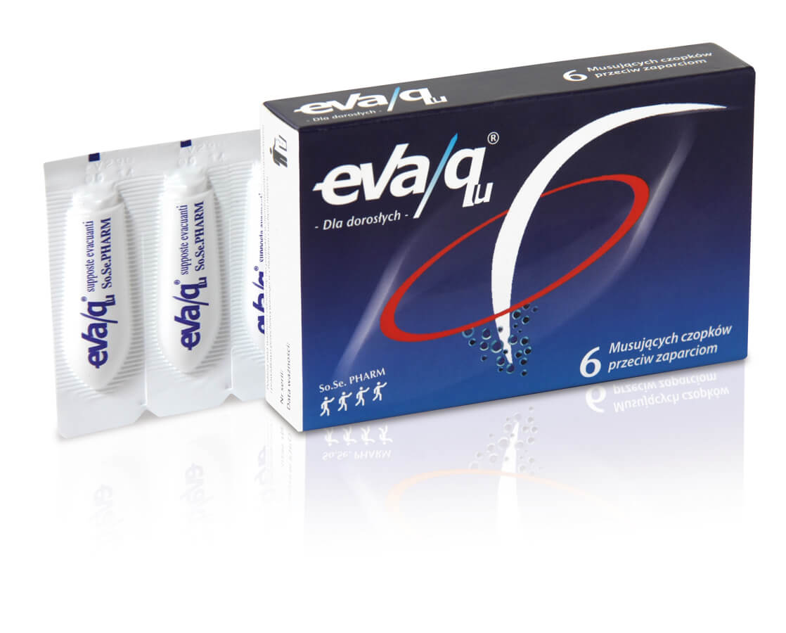 EVA/Qu czopki na zaparcia dla dorosłych , Apteka Leki w UK