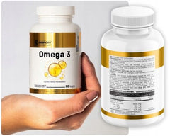 OMEGA 3 ,1000mg 90 kap EPA DHA Olej rybi Tran Mózg Odporność Serce