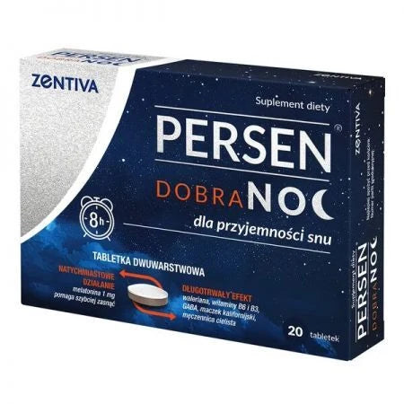 Persen dobra noc, 20 tabletek -Trudności z zasypianiem