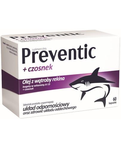 PREVENTIC  UK  -OLEJ Z REKINA  + CZOSNEK,  D3 , POLSKA APTEKA W UK
