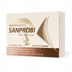 Sanprobi Pro-Immune Mykobiotyk Duo, probiotyk, grzyb shiitake, 40 kaps.
