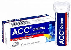 ACC OPTIMA 600mg - 10 tabletek musujących / WYSYŁKA 24h / APTEKA POLSKA UK