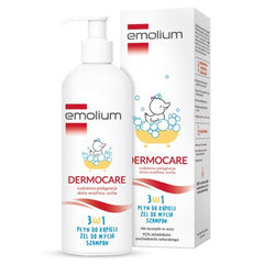 EMOLIUM DERMOCARE, 3w1 płyn do kąpieli,  400 ml / POLSKA APTEKA W UK