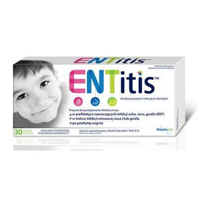 ENTitis JUNIOR UK, 30 PASTYLEK, POLSKA APTEKA W UK