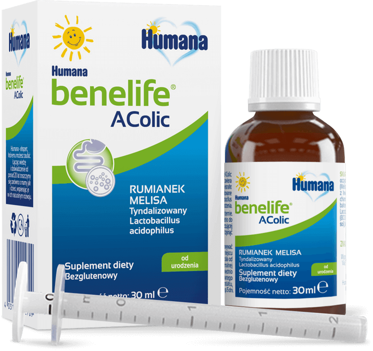 HUMANA BENELIFE ACOLIC - PREPARAT NA KOLKĘ NIEMOWLĘCĄ 30ml / POLSKA APTEKA W UK / LEKI