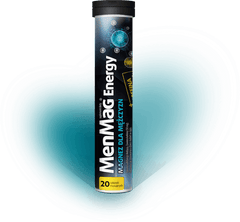 MenMag Energy UK  x 20 tabletek musujących ( + B6, Cynk,Energia) POLSKA APTEKA W UK