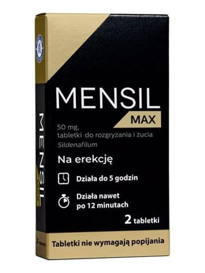 MENSIL MAX UK - Tabletki na Erekcje dla Mężczyzn 50mg / POLSKA APTEKA W UK