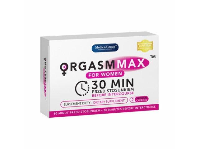 ORGASM MAX for WOMEN UK - 2szt. Tabletki poprawiające jakość i długość orgazmu / POLSKA APTEKA W UK