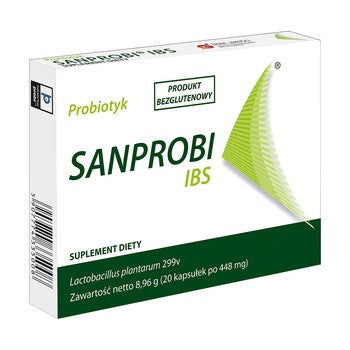 SANPROBI IBS, UK , PROBIOTYK 20 kapsułek, POLSKIE LEKI W UK