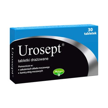 UROSEPT 30 TABLETEK, ZAKAŻENIA DRÓG MOCZOWYCH, APTEKA UK