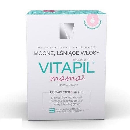 VITAPIL MAMA UK - 60 tabletek, ZDROWA SKÓRA I  WŁOSY PO PORODZIE / POLSKA APTEKA W UK