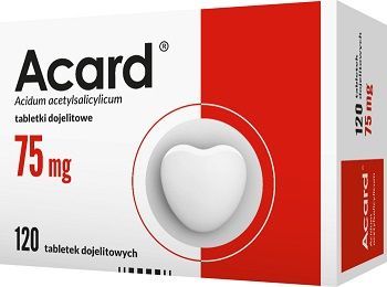 Copy of Acard, 75 mg,120 szt - Zatory naczyń krwionośnych, zawał serca. POLSKA APTEKA / SZYBKA WYSYŁKA UK
