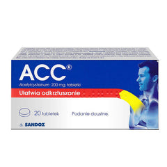 ACC OPTIMA Sandoz 200mg UK, Polska APTEKA w UK