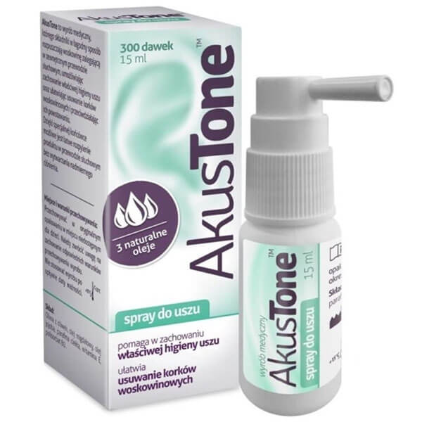 Akustone UK apteka - spray do czyszczenia uszu, POLSKA APTEKA