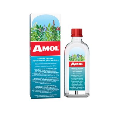 AMOL 150ml, Płyn do inhalacji oraz nacierania. Polskie Leki w UK