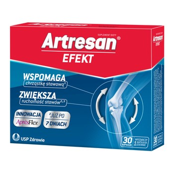 Artresan Efekt UK - 30 tab. Przyspiesza odbudowe chrząstki stawowej. POLSKA APTEKA  UK