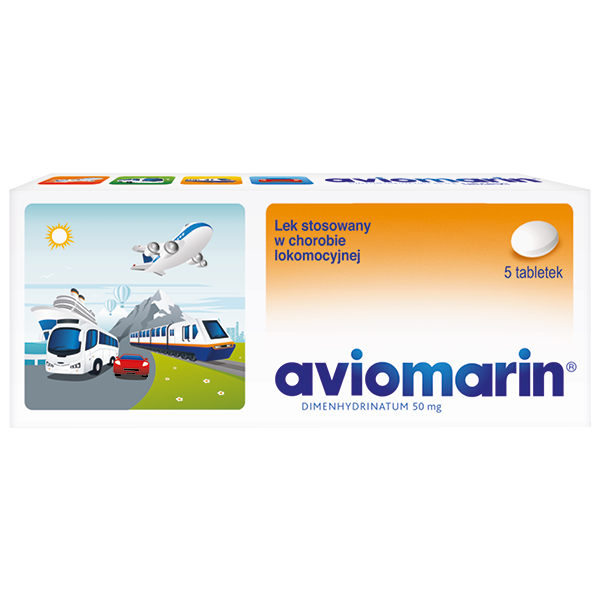 Aviomarin 50 mg, 10 tabletek - Choroba lokomocyjna, Morska, Przeciwwymiotnie, UK apteka , UK sklep online