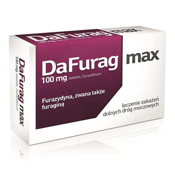 Dafurag Max 30 tab, furazydyna ,furagina- leczenie dolnych dróg moczowych , POLSKA APTEKA W UK