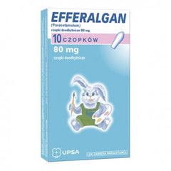 EFFERALGAN 80MG, CZOPKI DLA DZIECI, PARACETAMOL, APTEKA W UK