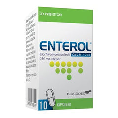 Enterol, 250 mg, kapsułki, 10 szt. - Probiotyk, Biegunka , Osłona do antybiotyku