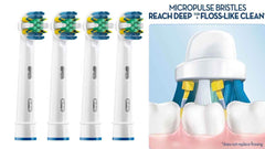 Oral B Floss Action - Końcówki do szczoteczek oral b / colgate FLOSS ACTION 6szt