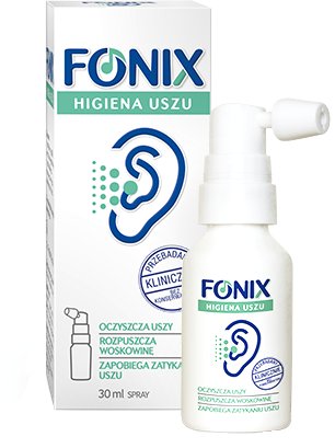 Fonix  UK higiena uszu - spray do czyszczenia woskowiny, polska apteka UK