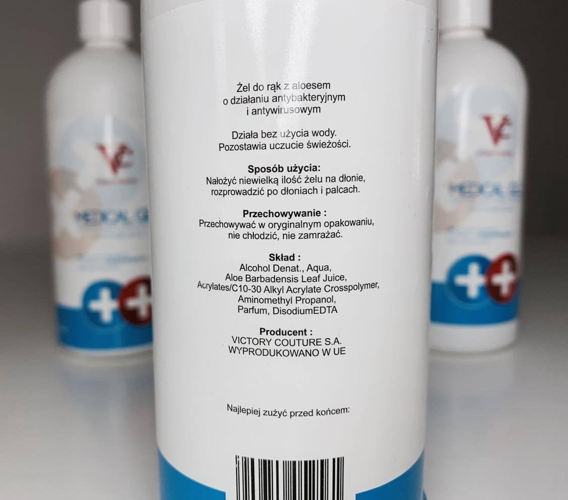 Żel antybakteryjny /antywirusowy 400ml - żel do codziennej dezynfekcji rąk