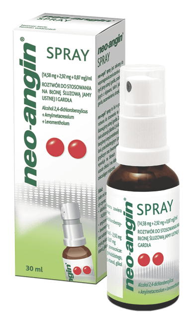 Neo Angin Spray - Ból gardła , stan zapalny ,antybakteryjny spray, UK apteka , UK sklep online