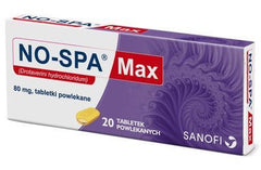 No-spa Max 20tab UK apteka - Bóle miesiączkowe, drotaweryna UK