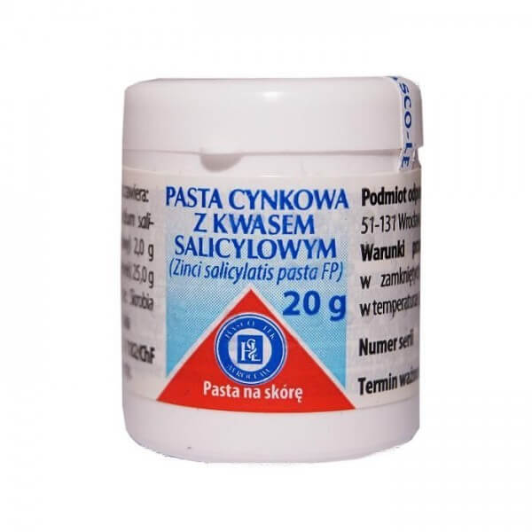 Pasta Cynkowa z kwasem salicylowym, POLSKA APTEKA / WYSYŁKA GRATIS