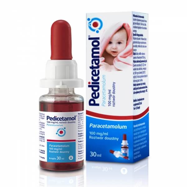 Pedicetamol- Paracetamol dla niemowląt, doustne krople , UK apteka , UK sklep