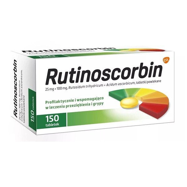 RUTINOSCORBIN, RUTYNA, WITAMINA C, ODPORNOŚĆ, APTEKA LEKI UK