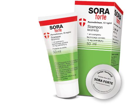 SORA FORTE  UK Szampon leczniczy - 50 ml - Na Wszy , Wszawica od 3 lat, UK apteka , UK sklep online