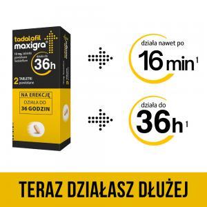 Maxigra tadalafil, 2 tabletki, APTEKA W UK