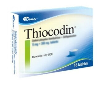 THIOCODIN  UK - 16 tabletek, KASZEL - POLSKA APTEKA W UK