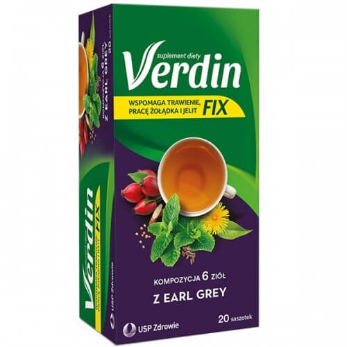 Verdin fix Earl Grey - Herbata na lepsze trawienie. POLSKIE LEKI W UK, APTEKA