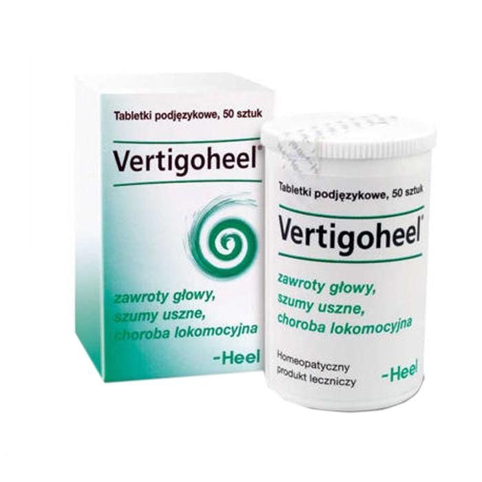 HEEL, Vertigoheel, 50 tabletek- zawroty głowy, szumy uszne, choroba lokomocyjna
