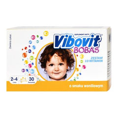 Vibovit Bobas UK - 30 saszetek witaminowych ,smak waniliowy. POLSKA APTEKA W UK